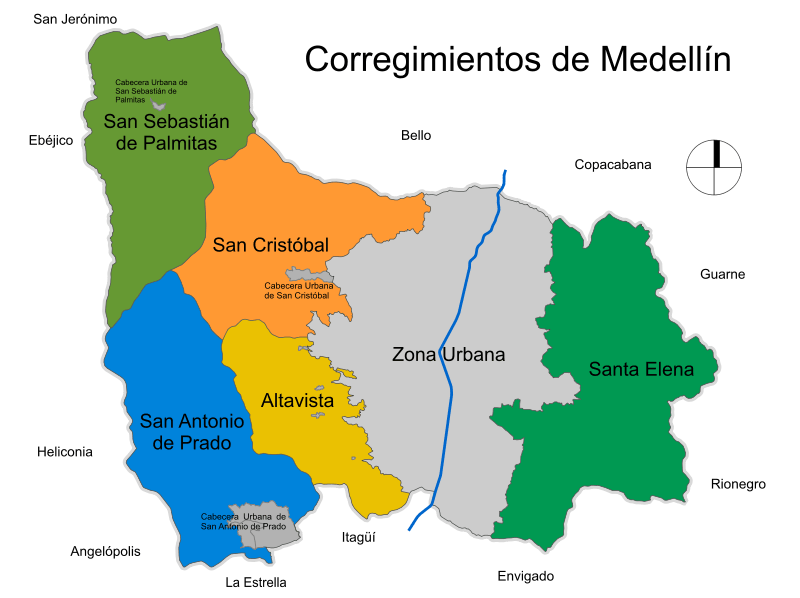 Corregimientos de Medellín – vive la ruralidad