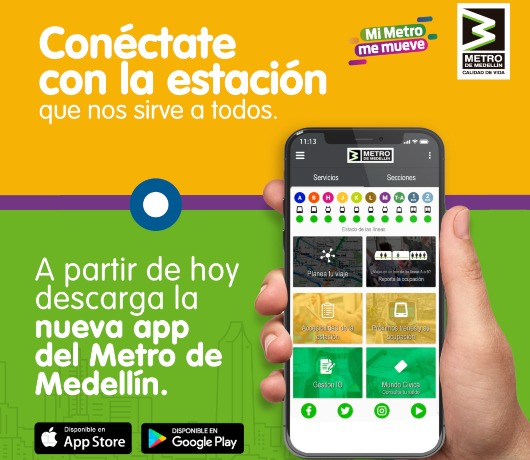 Nueva Aplicacion del metro de Medellin 2