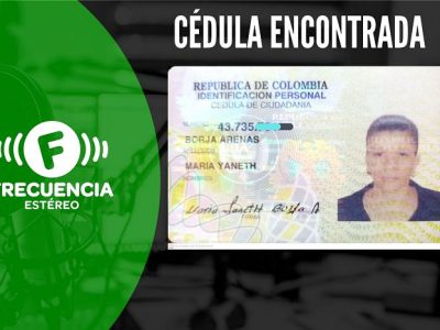 Se Encontró La Cédula De Ciudadanía De María Yaneth Borja Arenas