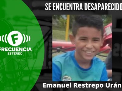 Se Busca A Emanuel Retrepo Urán, Se Encuentra Desaparecido En San Antonio De Prado