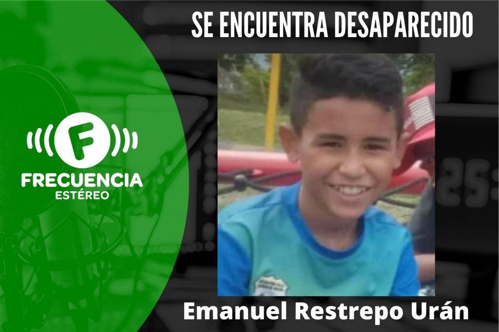 Se busca a Emanuel Retrepo Urán, se encuentra desaparecido en San Antonio de Prado
